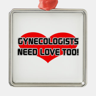 Gynäkologen brauchen auch Liebe Silbernes Ornament