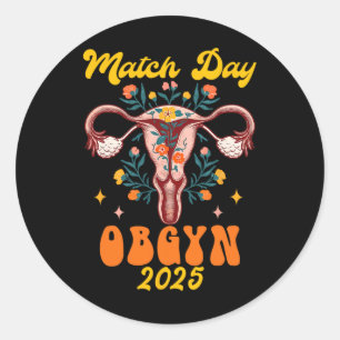 Gynäkologie Abschluss Match Day Obgyn 2 Runder Aufkleber