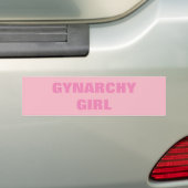 GYNARCHY-MÄDCHEN AUTOAUFKLEBER (Auf Auto)