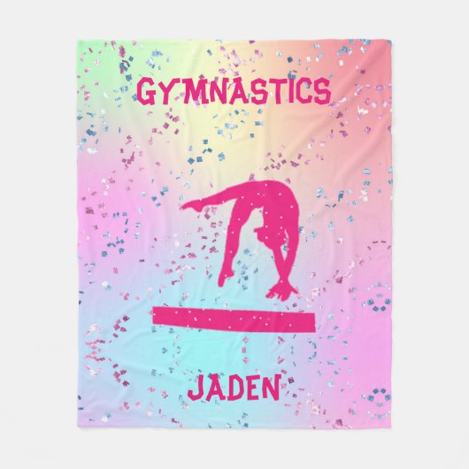 GYNASTICS BLANKET PERSONALISIERT! FLEECEDECKE (Vorderseite)