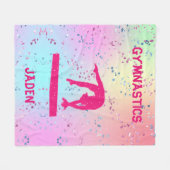 GYNASTICS BLANKET PERSONALISIERT! FLEECEDECKE (Vorderseite (Horizontal))