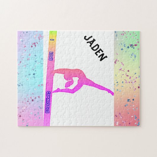 GYNASTICS PUZZLE PERSONALISIERT! (Horizontal)