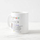 GYNECOLOGIST obstetrician doctor antistress search Kaffeetasse (Vorderseite Links)