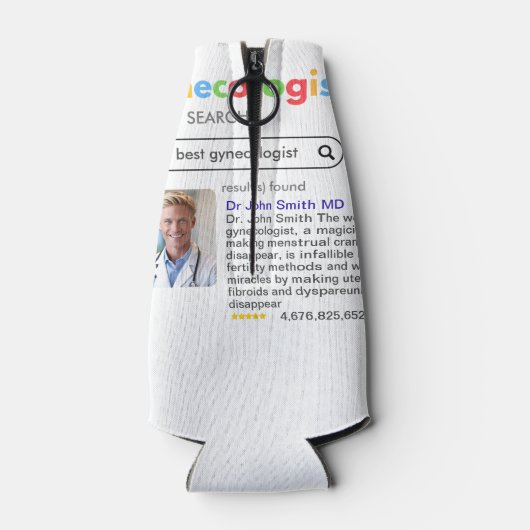 GYNECOLOGIST obstetrician doctor GOOGLE search Flaschenkühler (Rückseite)