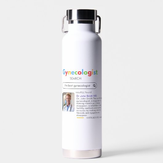 GYNECOLOGIST obstetrician doctor GOOGLE search Trinkflasche (Vorne)