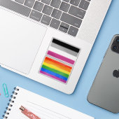 Gynephilia-Pride Aufkleber (Laptop mit iPhone)