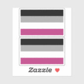 Gynephilia Pride Flag Aufkleber (Blatt)