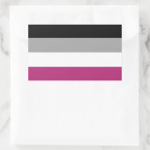 Gynephilia Pride Flag Rechteckiger Aufkleber (Tasche)