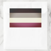 Gynephilia Pride Flag Rechteckiger Aufkleber (Tasche)