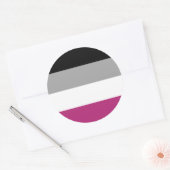 Gynephilia Pride Flag Runder Aufkleber (Umschlag)