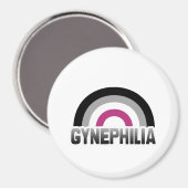 Gynephilia Pride Magnet (Vorderseite/Rückseite)