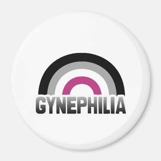 Gynephilia Pride Magnet (Vorne)