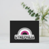 Gynephilia Pride Postkarte (Stehend Vorderseite)