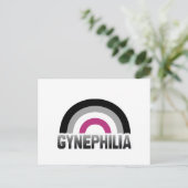 Gynephilia Pride Postkarte (Stehend Vorderseite)