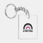Gynephilia Pride Schlüsselanhänger (Vorderseite links)