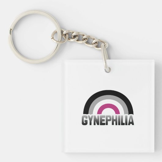 Gynephilia Pride Schlüsselanhänger (Vorderseite)