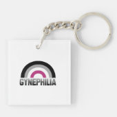 Gynephilia Pride Schlüsselanhänger (Rückseite)