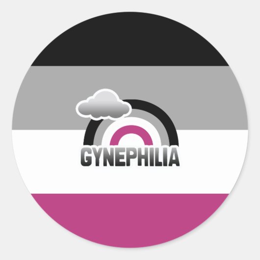 GYNEPHILIA RAINBOW AUFKLEBER (Vorderseite)