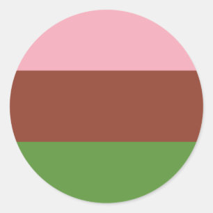 Gynesexual Pride Flag  Runder Aufkleber