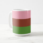Gynosexual Pride Flag Kaffeetasse (Vorderseite Links)