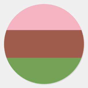 Gynosexual Pride Flag Runder Aufkleber