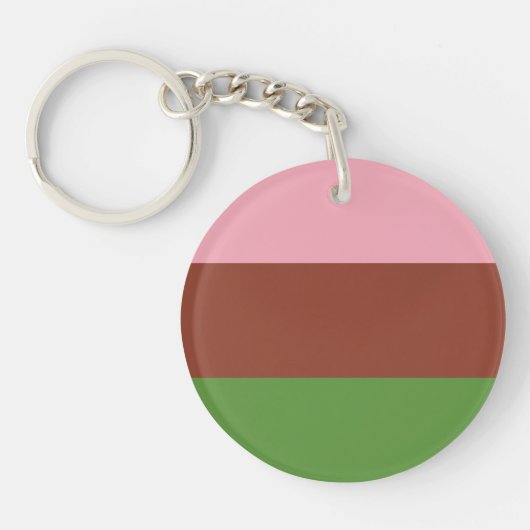 Gynosexual Pride Flag Schlüsselanhänger (Vorderseite)