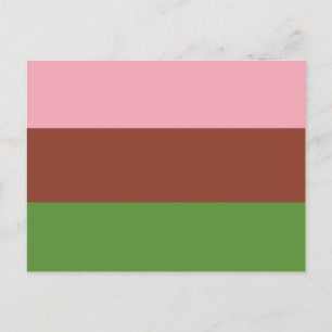 Gynosexuelle Pride-Flagge Postkarte