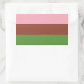 Gynosexueller Stolz Rechteckiger Aufkleber (Tasche)