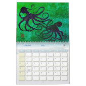 Gyotaku Octopus - Mittelkalender Kalender (Jan 2026)