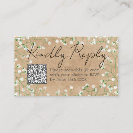 Gypsophila Blume Rustikale Kindly Antwort Online-U Begleitkarte