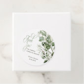 Gypsophila & Eukalyptus Brautparty Vielen Dank Geschenkanhänger (Beispiel)