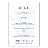 Gypsophila Wreath Menu Card Tischnummer (Rückseite)