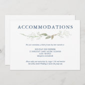 Gypsophila Wreath Wedding Enclosure Einladung (Vorne/Hinten)