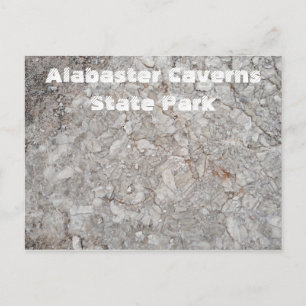 Gypsum Rock, Alabaster Caverns Staat Park, OK Postkarte
