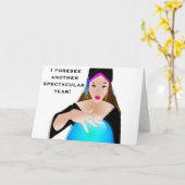 Gypsy Birthday Card -Fortune Teller Karte (Gelbe Blume)