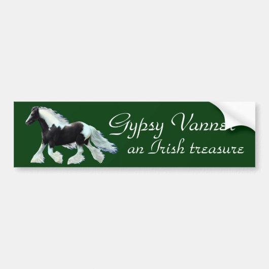 Gypsy Vanner, an Irish treasure Autoaufkleber (Vorne)