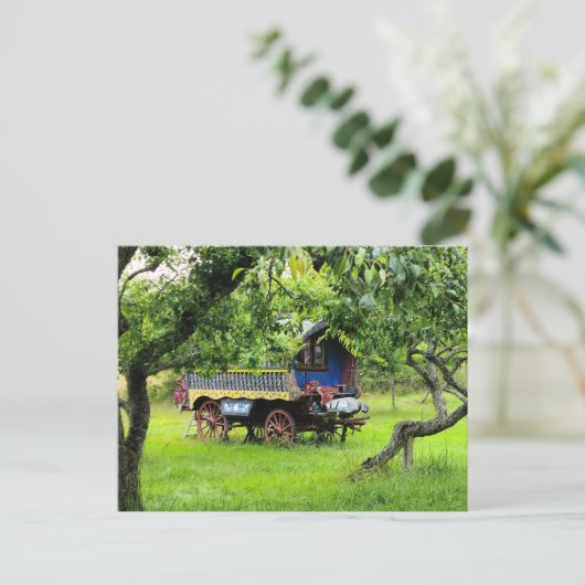 gypsy wagon postkarte (Stehend Vorderseite)