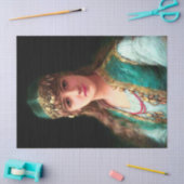 Gypsy woman victorian elegant boho bellydancer seidenpapier (Basteln)