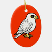 Gyrfalcon Keramik Ornament (Hinten)
