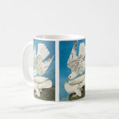 Gyrfalcons, alias Gerfalcons von John James Audubo Kaffeetasse (Vorderseite Links)