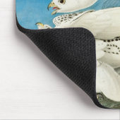 Gyrfalcons, alias Gerfalcons von John James Audubo Mousepad (Ecke)