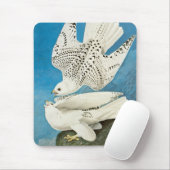 Gyrfalcons, alias Gerfalcons von John James Audubo Mousepad (Mit Mouse)