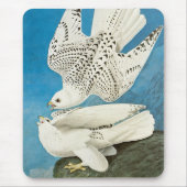Gyrfalcons, alias Gerfalcons von John James Audubo Mousepad (Vorne)
