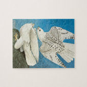 Gyrfalcons, alias Gerfalcons von John James Audubo Puzzle (Horizontal)