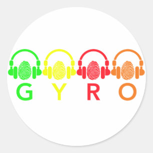 GYRO-Aufkleber Runder Aufkleber