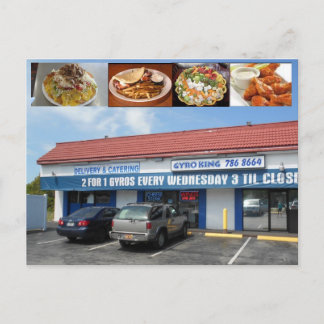Gyro King Palm Harbour Florida Postkarte