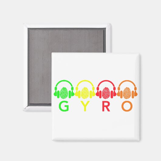 GYRO Magnet (Vorderseite/Rückseite)