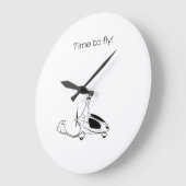 Gyrocopter-Uhr Große Wanduhr (Winkel)