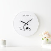 Gyrocopter-Uhr Große Wanduhr (Zuhause)