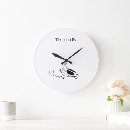 Gyrocopter-Uhr Große Wanduhr (Zuhause)
